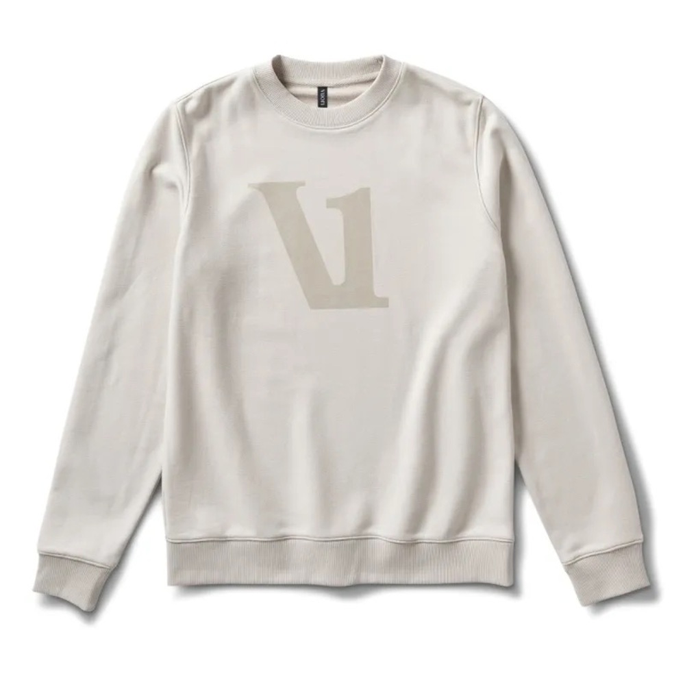 Vuori Cream Crewneck Sweater